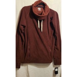 Woman's Noble Outfitter Cowl Sweater Maroon size medium